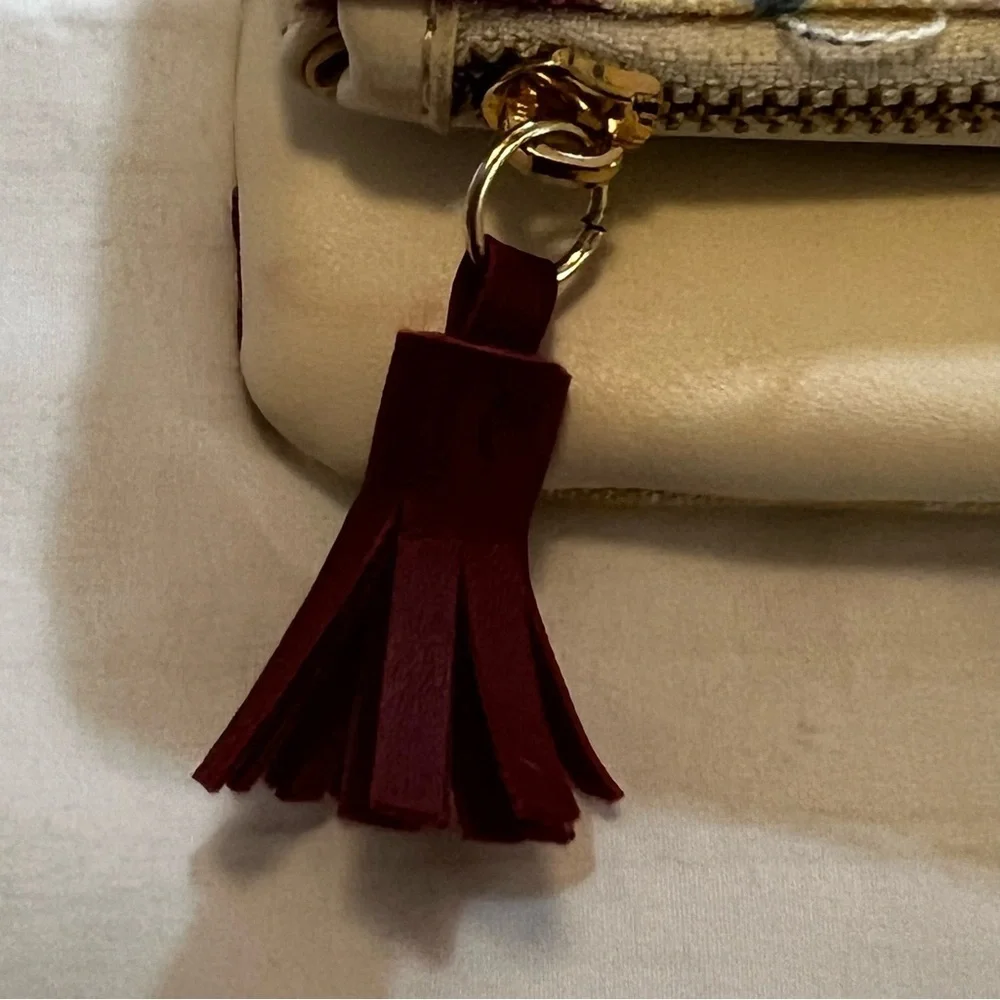 Rachel Pally Reversible Zahara Clutch Bag Floral Bloom Clutch, Fold-Over Tassel